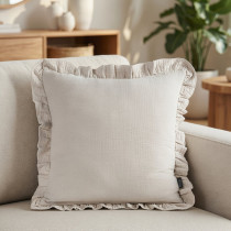 Mušelínová obliečka 45x45 cm na vankúš bežová